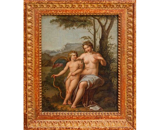 Pittore neoclassico, Venere ferita da Cupido