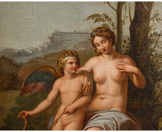 Pittore neoclassico, Venere ferita da Cupido