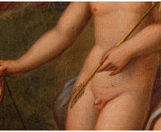 Pittore neoclassico, Venere ferita da Cupido