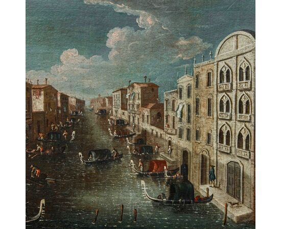 Gabriele Bella, Veduta di un canale veneziano