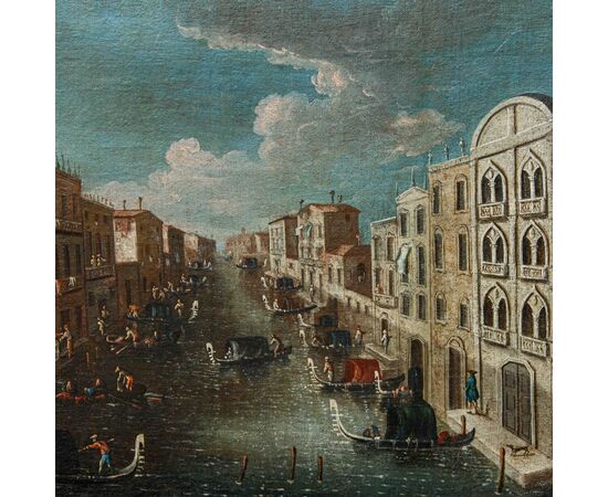 Gabriele Bella, Veduta di un canale veneziano