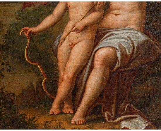 Pittore neoclassico, Venere ferita da Cupido