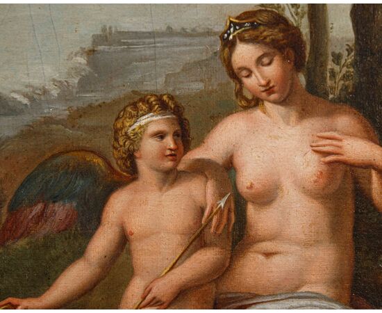 Pittore neoclassico, Venere ferita da Cupido