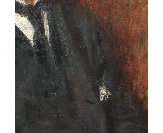 Dipinto di Carlo Cazzaniga - Ritratto maschile 1913