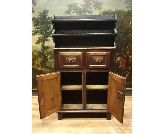 Rustic sideboard of the nineteenth century from the Cortina d&#39;Ampezzo area     