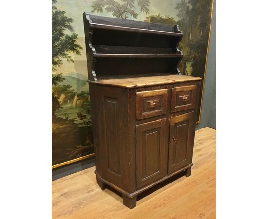 Rustic sideboard of the nineteenth century from the Cortina d&#39;Ampezzo area     