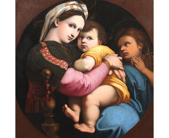 Dipinto Madonna della Seggiola