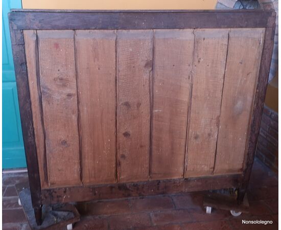 Credenza Madia Ribalta Luigi XVI-Diretorio in noce Parmigiana