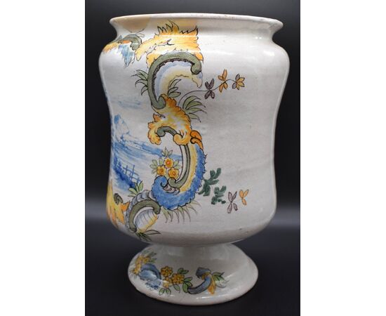 Vaso albarello Maiolica Napoli XVIII secolo