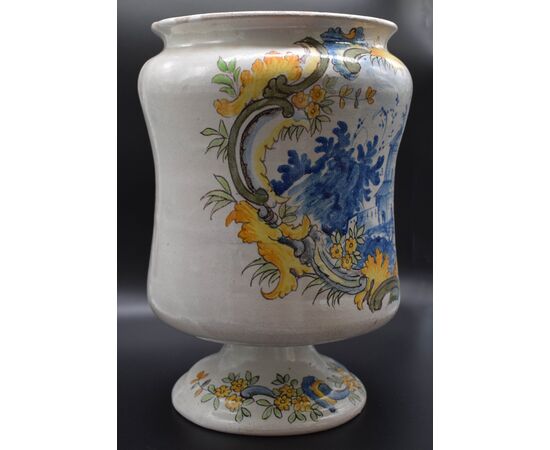 Vaso albarello Maiolica Napoli XVIII secolo