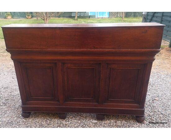 Desk Louis Philippe center desk in walnut     