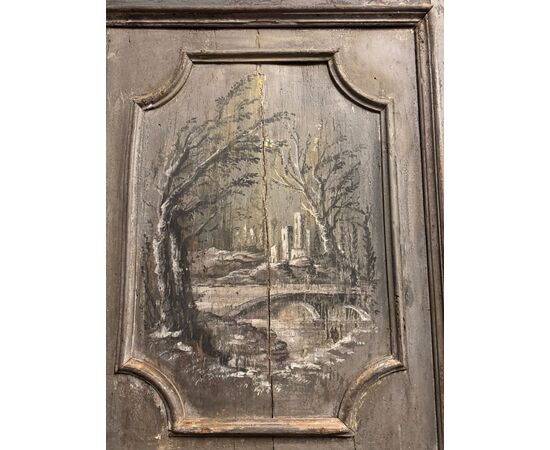  PTL683 - Porta in pioppo laccato, misure luce cm L 96 x H 220 