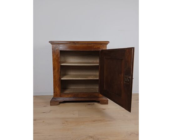 Credenza in noce un'anta - mobiletto - credenzina - epoca fine '800