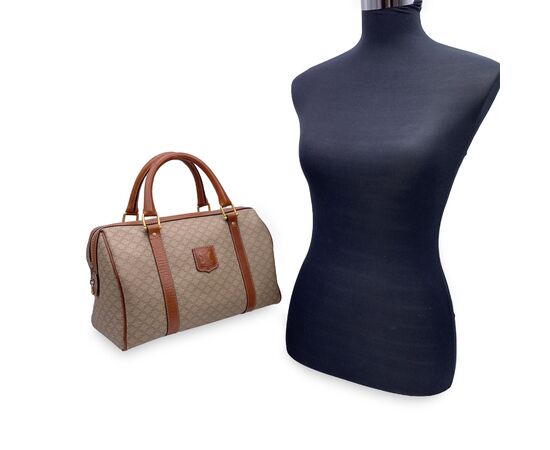 CELINE Borsa a Mano Vintage in Tela Col. Beige Macadam M