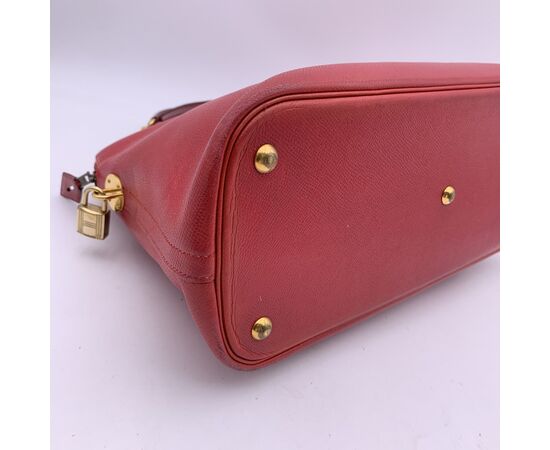 HERMES Borsa a Mano Vintage in Pelle Col. Rosso Bolide M