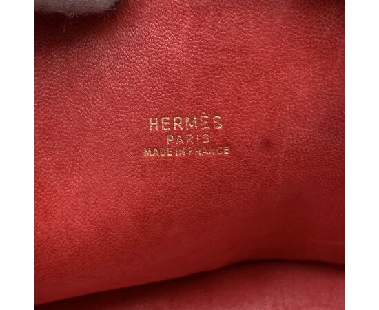 HERMES Borsa a Mano Vintage in Pelle Col. Rosso Bolide M