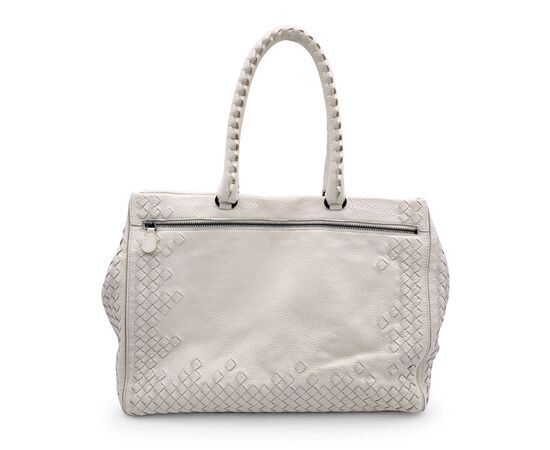 BOTTEGA VENETA Borsa Shopper in Pelle Col. Bianco n.a. M