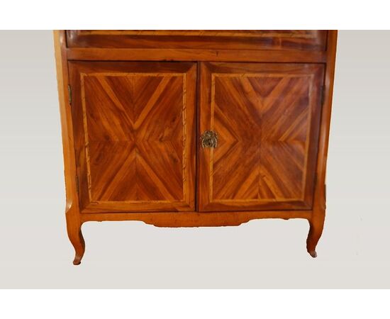 Antico secretaire francese del 1700 stile transizione in Bois de rose con intarsi