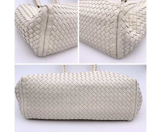 BOTTEGA VENETA Borsa Shopper in Pelle Col. Bianco n.a. M