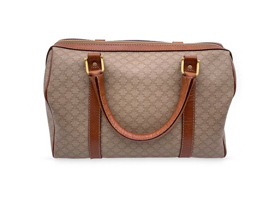 CELINE Borsa a Mano Vintage in Tela Col. Beige Macadam M