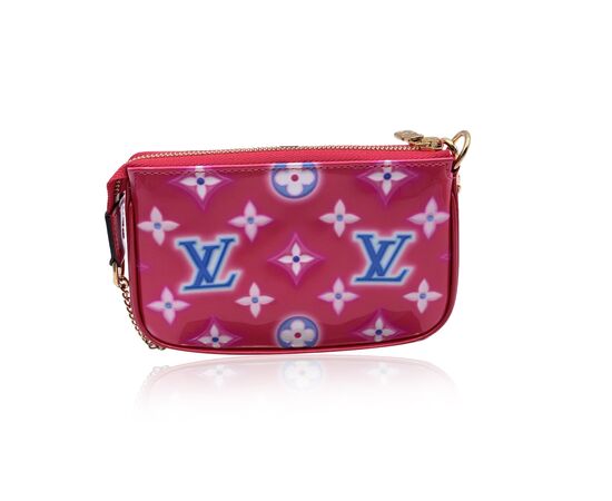 LOUIS VUITTON Pochette in Pelle Lucida Col. Rosa Pochette Accessoire S