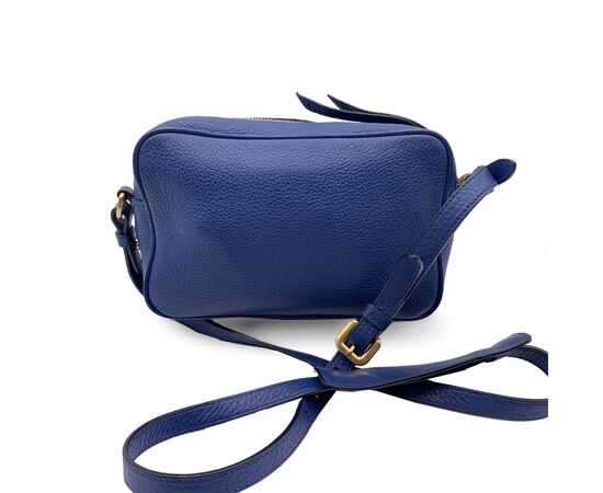 PRADA Borsa a Tracolla in Pelle Col. Blu S