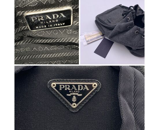 PRADA Zaino Vintage in Lana Col. Grigio S