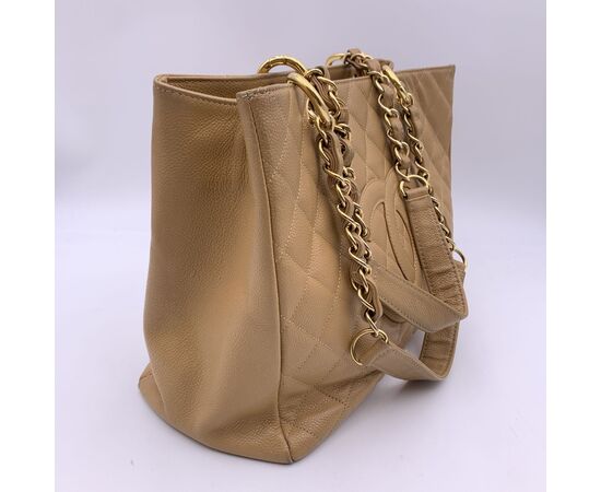 CHANEL Borsa Shopper in Pelle Col. Beige Grand shopping M