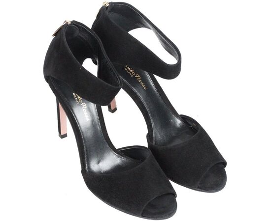 GIANVITO ROSSI Scarpe con Tacco in Camoscio Col. Nero n.a. 37.5