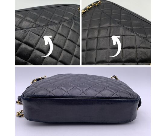 CHANEL Borsa a Tracolla Vintage in Pelle Col. Nero Camera Bag M