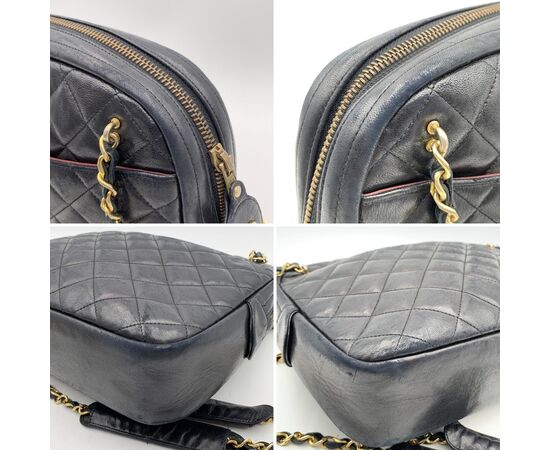 CHANEL Borsa a Tracolla Vintage in Pelle Col. Nero Camera Bag M