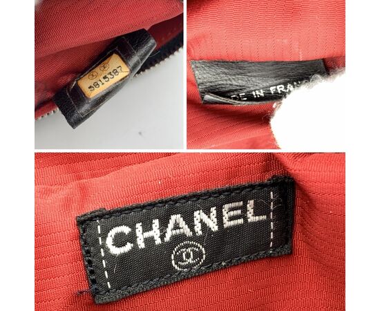 CHANEL Pochette Vintage in Tela Col. Nero Old Travel Line S