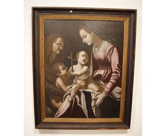 Antico dipinto Bartolomeo Schedoni del 1600 Madonna con Gesù