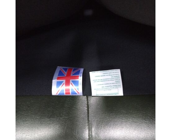 Seduta 2 posti chesterfield inglese originale in pelle verde 