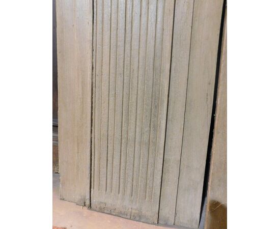  PTI741 - Porta in legno a due battenti, misure cm L 123 x H 233 