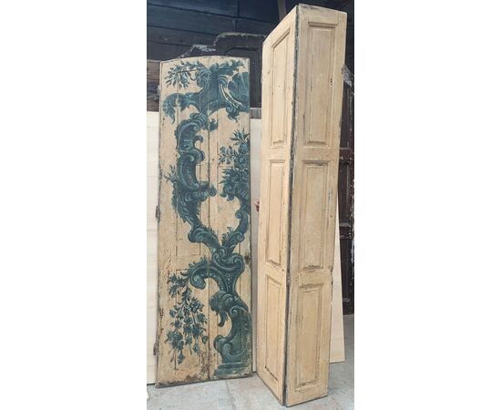 PTL685 - Porta centinata in legno laccato, misura massima cm L 132 x H 236  