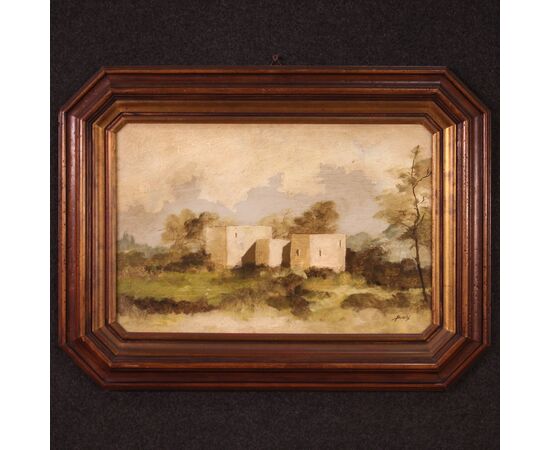 20th century Italian signed landscape painting