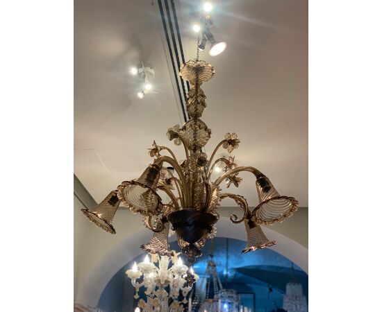 LAMPADARIO VENINI LIBERTY ANNI 30 XX SECOLO