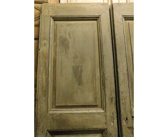 PTL688 - Porta da pianerottolo in noce laccato, misure cm L 128 x H 227  