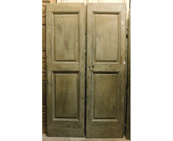 PTL688 - Porta da pianerottolo in noce laccato, misure cm L 128 x H 227  