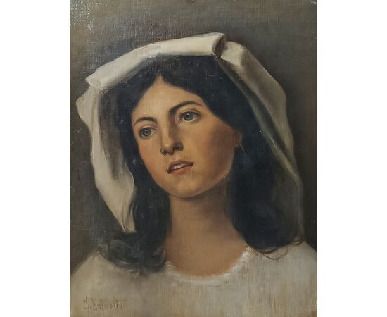 RITRATTO DI GIOVANE DONNA SECONDA META’ XIX SECOLO