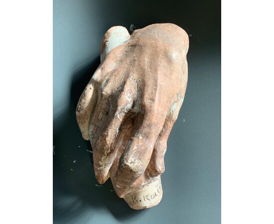 SCULTURA DI  “MANO” FIRMATA K. KOLLER - INIZI ‘900