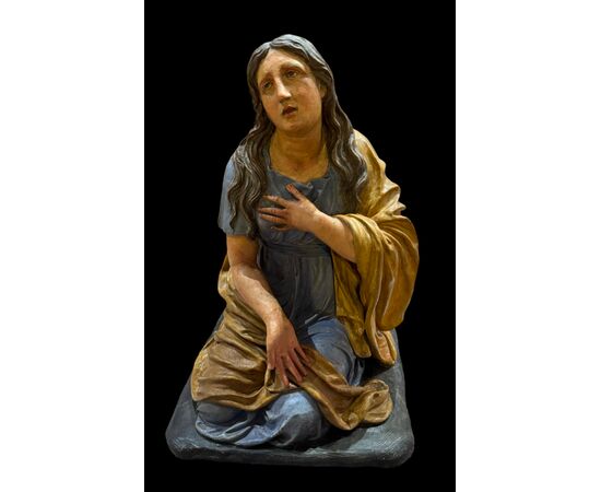 MAGDALENE IN POLYCHROME TERRACOTTA - attr. FILIPPO SCANDELLARI