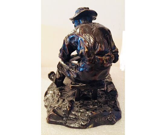 BRONZE SIGNED &quot;O. Hertel &quot;     