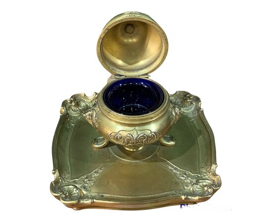 BRONZE INKWELL BY F. BARBEDIENNE - 19th CENTURY     