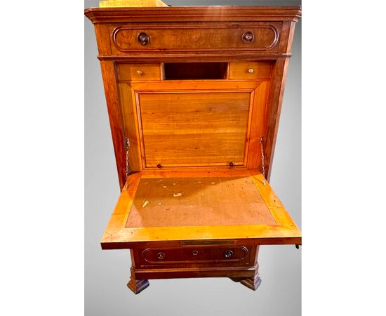 Secretaire con cassaforte - Luigi Filippo. 