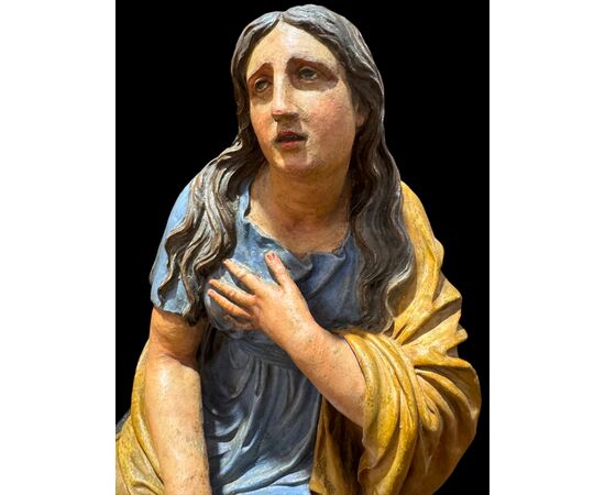 MAGDALENE IN POLYCHROME TERRACOTTA - attr. FILIPPO SCANDELLARI