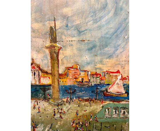 Piazzetta San Marco, olio su tavola 1939