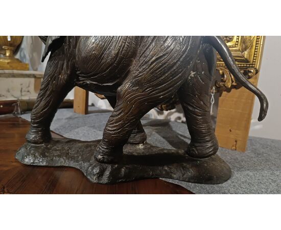 ELEFANTE IN BRONZO XX SECOLO