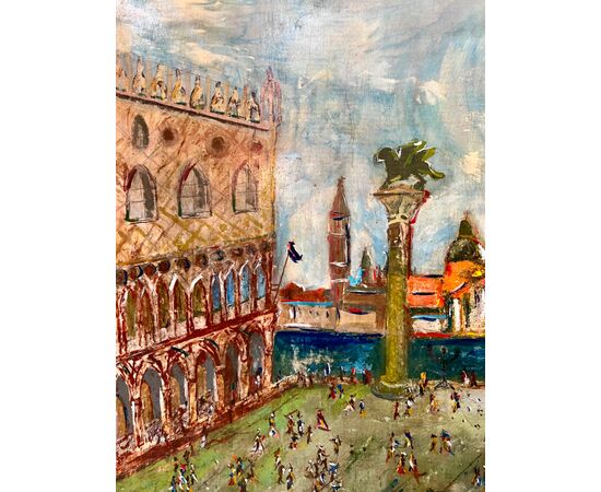 Piazzetta San Marco, olio su tavola 1939